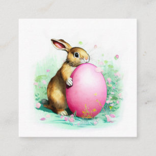 schaamte bunny zich verschuilt achter een groot pa informatiekaartje