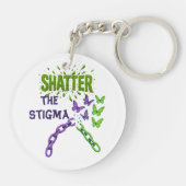 Schaamte doorbreken - Mentale Gezondheid Sleutelhanger (Achterkant)