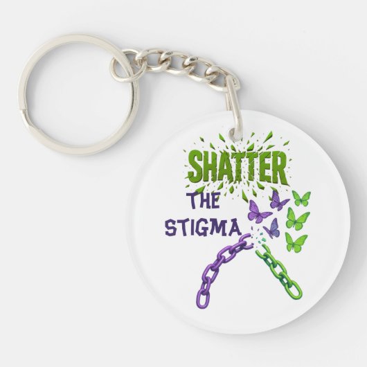 Schaamte doorbreken - Mentale Gezondheid Sleutelhanger (Voorkant)