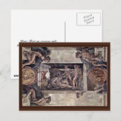 Schaamte en spot met de gekke Noah van Michelan Briefkaart (Voorkant / Achterkant)