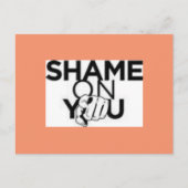 Schaamte op je Briefkaart (Voorkant)