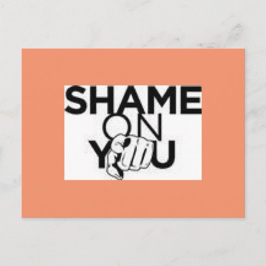 Schaamte op je Briefkaart (Voorkant)