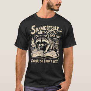 Schaamteloos Anti-Sociaal Boekclub Lees T-shirt