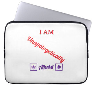 Schaamteloos Atheïstisch T-Shirt Laptop Sleeve