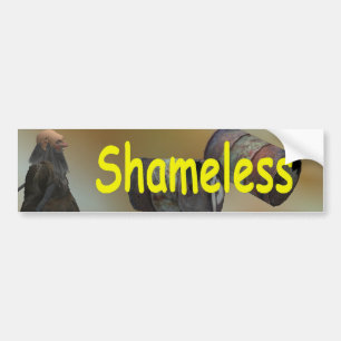 schaamteloos bumpersticker