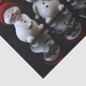 Schaamteloos Cute Snowmen Tissuepapier (Detail)