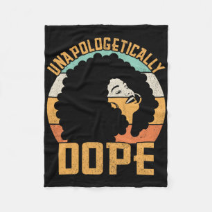Schaamteloos Drugs Afro Dame Black Pride Afrika Fleece Deken