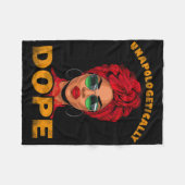 Schaamteloos Drugs Juneteenth T-shirts Vrouwen Bla Fleece Deken (Voorkant (Horizontaal))