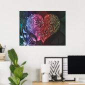 schaamteloos hart uit liefde poster (Thuiskantoor)