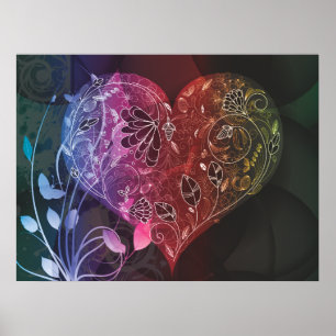 schaamteloos hart uit liefde poster
