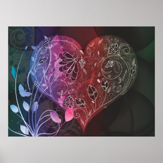 schaamteloos hart uit liefde poster (Voorkant)