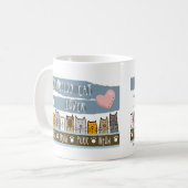 schaamteloze kattenliefhebber koffiemok (Voorkant links)