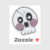 schaamteloze schedel sticker (Vel)