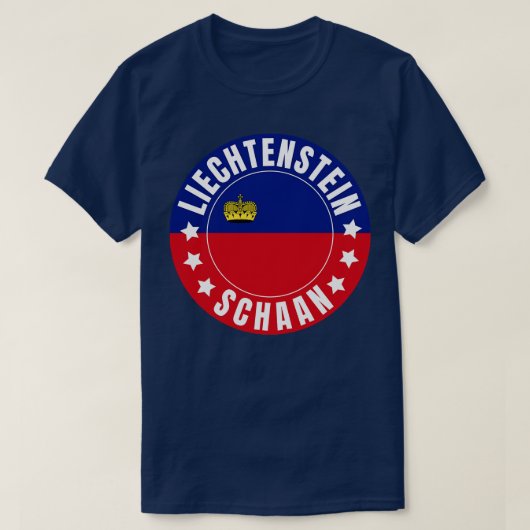 Schaan Liechtenstein T-shirt (Design voorkant)