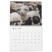 Schaap 2027 kalender (Feb 2027)