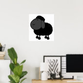schaap-312776 , ZWARTE SCHAPEN VAN DE GEZIN, CARTO Poster (Thuiskantoor)