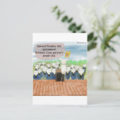 Schaap Afstudeerdag Grappig Aankondigingskaart (Staand voorkant)