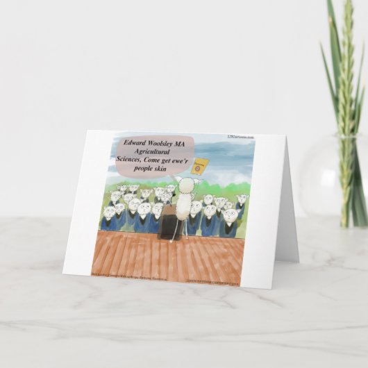 Schaap Afstudeerdag Grappig Kaart (Voorkant)
