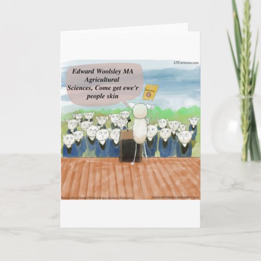 Schaap Afstudeerdag Grappig Kaart (Voorkant)