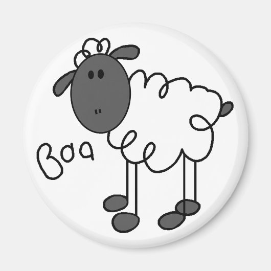 Schaap Baa Magneet (Voorkant)