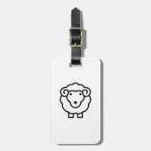 Schaap Bagagelabel (Voorkant verticaal)