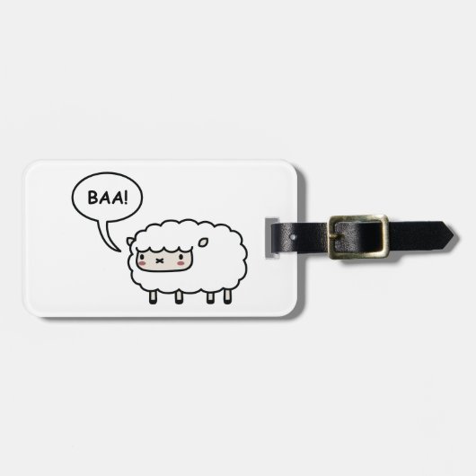 Schaap! Bagagelabel (Voorkant horizontaal)