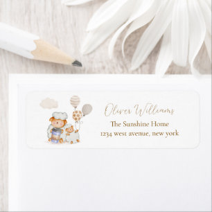 Schaap Ballon Koffie Baby Shower Retouradres Etiket