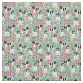 schaap  bloemkolen stof (Swatch)