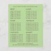 Schaap, Boer & Slachter Reclame Flyer (Achterkant)