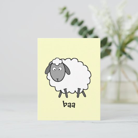 Schaap Briefkaart (Staand voorkant)