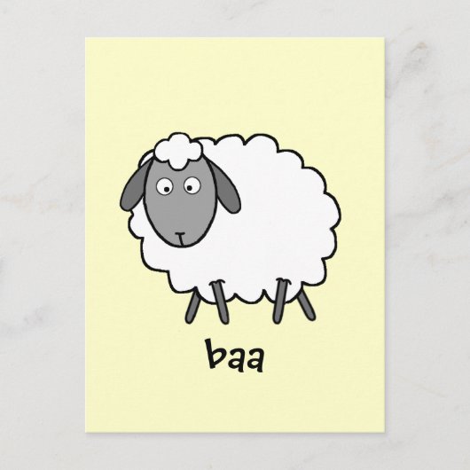 Schaap Briefkaart (Voorkant)