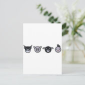 schaap briefkaart (Staand voorkant)