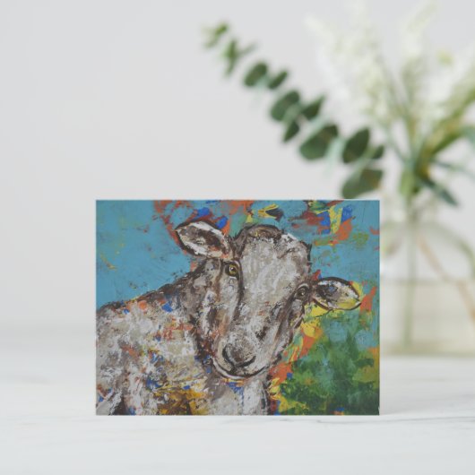 Schaap Briefkaart (Staand voorkant)