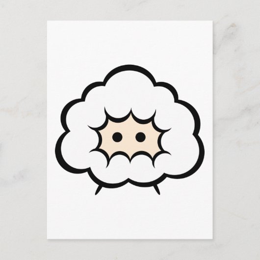 schaap briefkaart (Voorkant)
