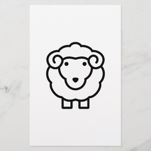 Schaap Briefpapier (Voorkant)