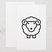 Schaap Briefpapier (Voorkant / Achterkant)