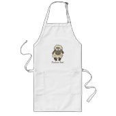 Schaap Cartoon Beige Lang Schort (Voorkant)