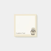 Schaap Cartoon Beige Post-it® Notes (Voorkant)