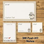 Schaap Cartoon Beige Post-it® Notes