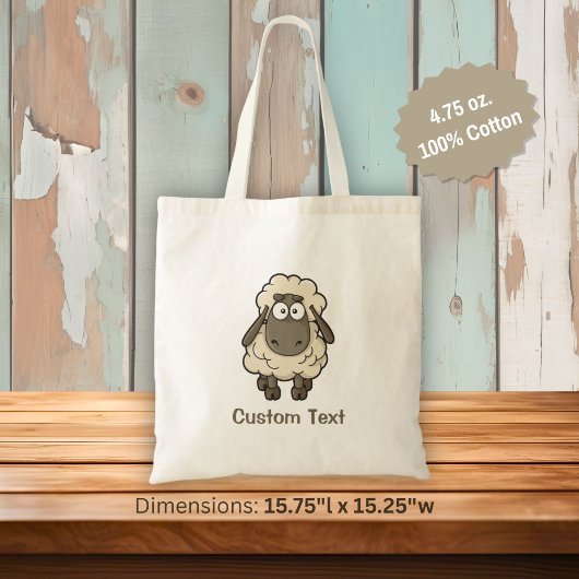 Schaap Cartoon Beige Tote Bag