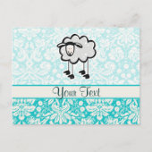 Schaap; Cute Briefkaart (Voorkant)