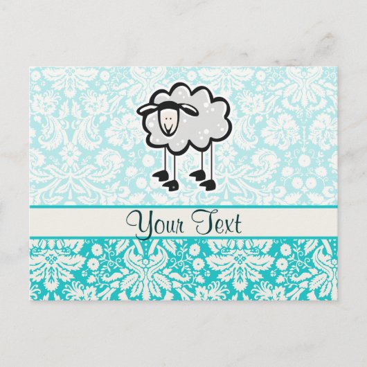 Schaap; Cute Briefkaart (Voorkant)