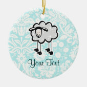 Schaap; Cute Keramisch Ornament (Voorkant)