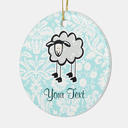 Schaap; Cute Keramisch Ornament (Links)