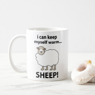 Schaap dat ik mezelf warm kan houden Schaap Koffiemok