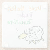 Schaap Design voor een Bouwer Glas Onderzetter (Achterkant)