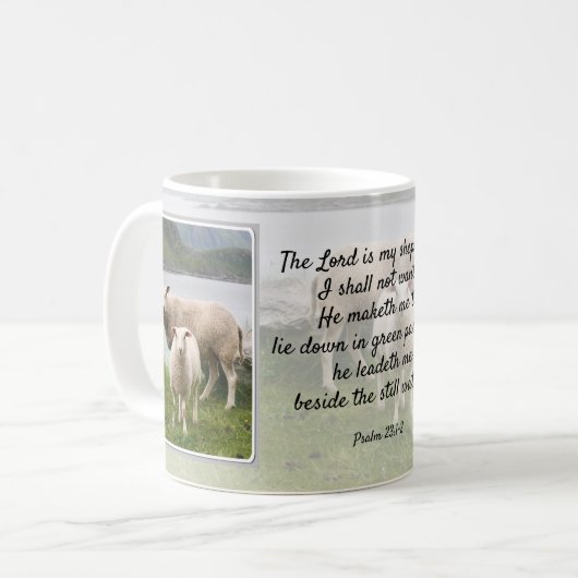 Schaap en Lam Psalm 23 Koffiemok (Voorkant links)