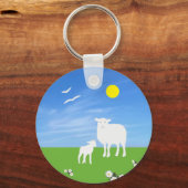 Schaap en lam  sleutelhanger (Voorkant)