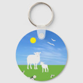 Schaap en lam  sleutelhanger (Achterkant)