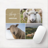 Schaap Foto Collage Op Maat Muismat (Met muis)